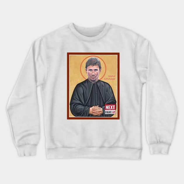 Saint Gennady - Pray For Us Crewneck Sweatshirt by NextFightUpApparel